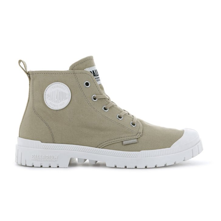 Palladium Pampa Sp20 Hi Canvas Men\'s Boots Green | UK Y910-ATX